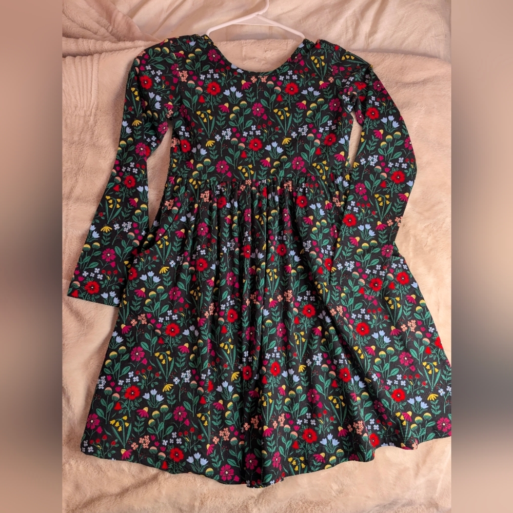 Hanna Andersson Girls 8 Floral Kids Dress, Holiday Collection 2024, Brand New